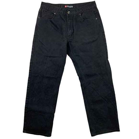 South Pole Other - Southpole Mens Pants 32 Black Denim Jeans Relaxed Straight Baggy Casual 32x28